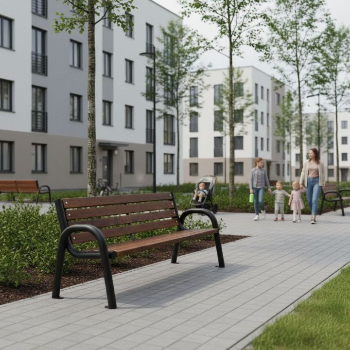 Ławka osiedlowa Primario 125 cm Polski producent