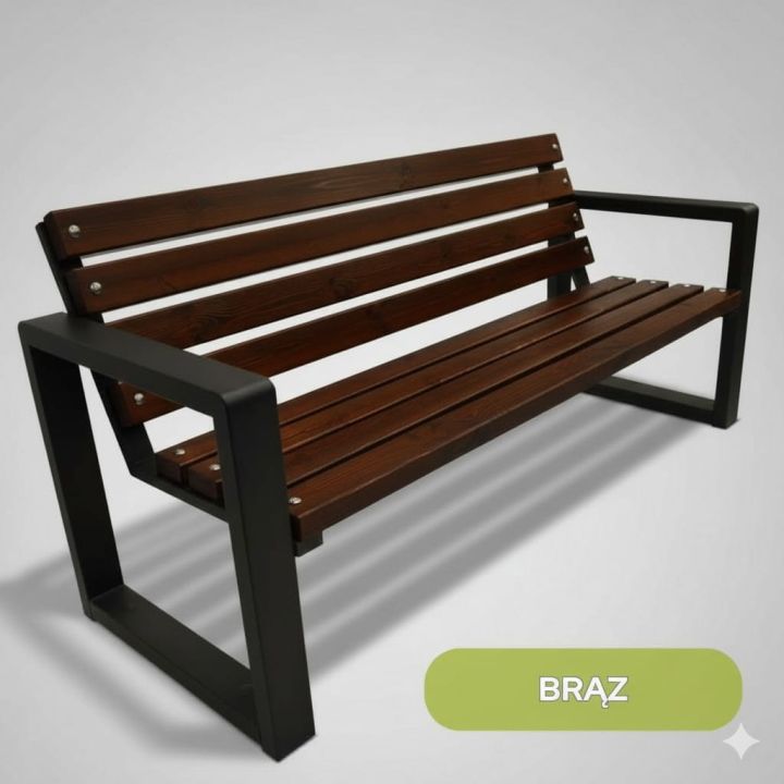 Ławka do domu Grande 175 cm Brąz