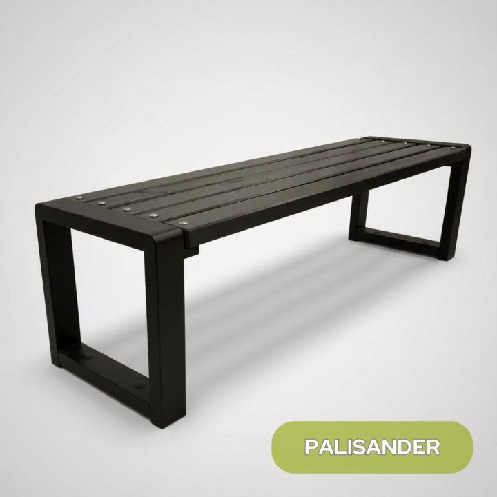 Ławka ogrodowa Grande bez oparcia 175 cm Palisander