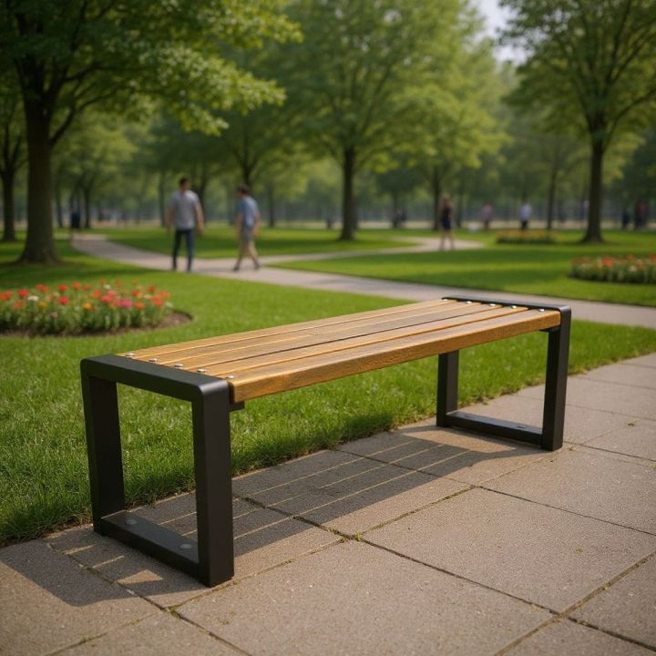 Ławka parkowa Grande bez oparcia 200 cm Polski Producent