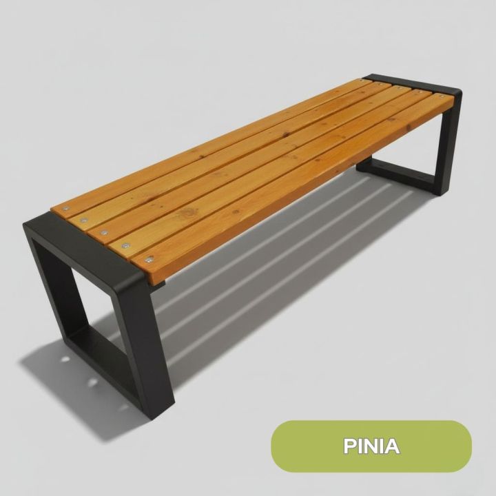 Ławka parkowa Grande bez oparcia 200 cm Pinia