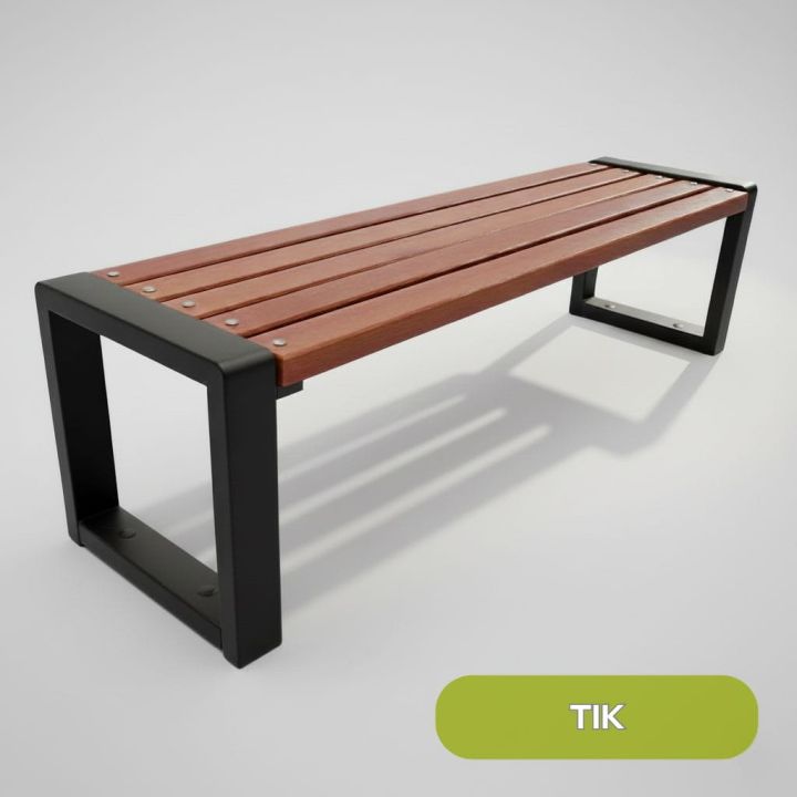 Ławka parkowa Grande bez oparcia 200 cm Tik