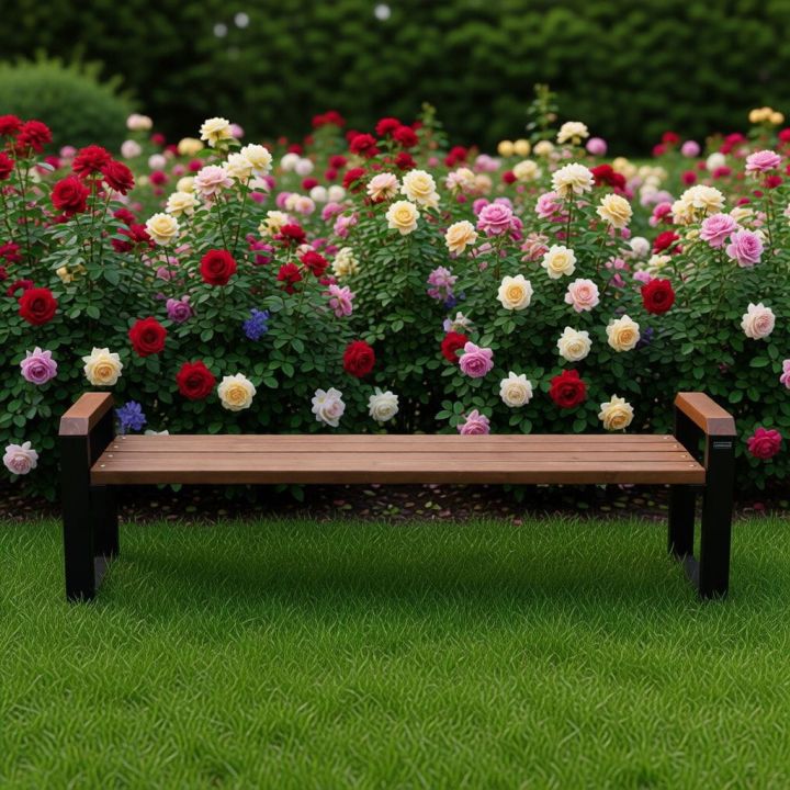 Ławka ogrodowa Poznańska II bez oparcia 175 cm Polski producent