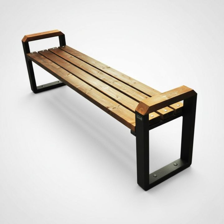 Ławka ogrodowa Poznańska II bez oparcia 175 cm