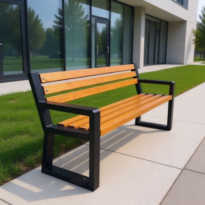 Ławka ogrodowa Fresco z podłokietnikiem Polski producent