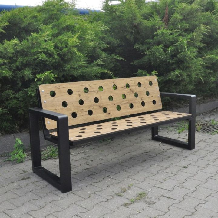 Ławka ogrodowa Grande HPL 125 cm