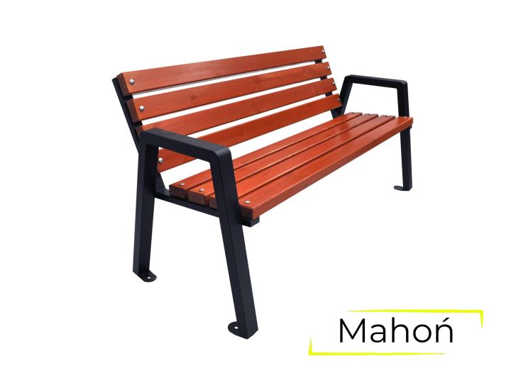 Ławka Moderno z oparciem 120 cm mahoń.jpg