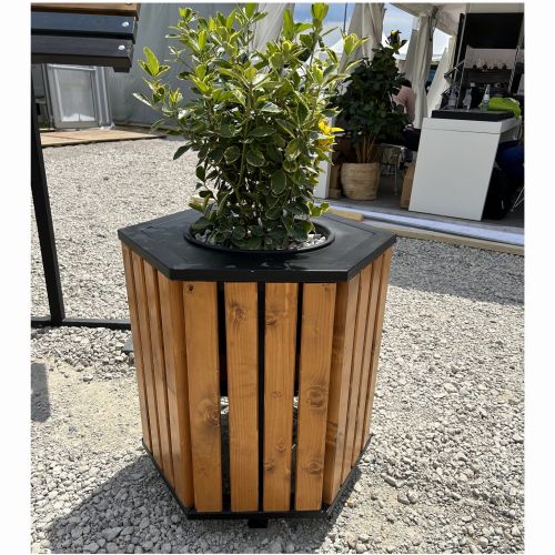 Duża donica drewniana wielkogabarytowa modułowa do miasta lub do parku