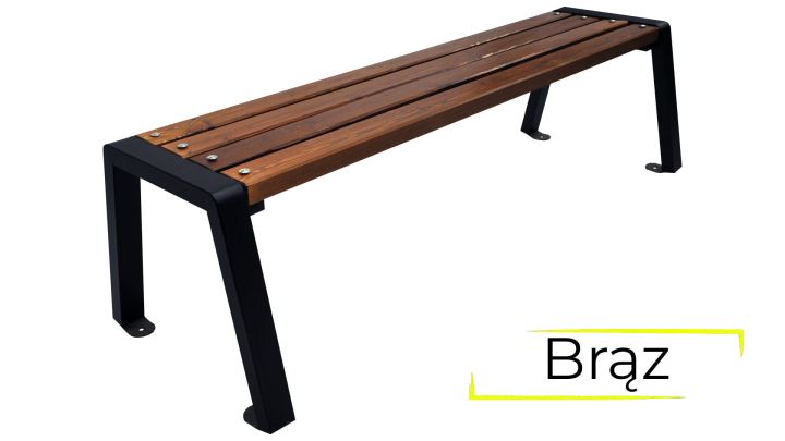 Ławka Moderno bez oparcia 175 cm brąz.jpg