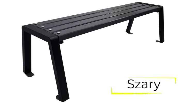 Ławka Moderno bez oparcia 175 cm szary.jpg