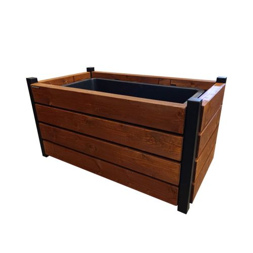 Duża donica ogrodowa lub parkowa - drewniana o pojemności 90 l