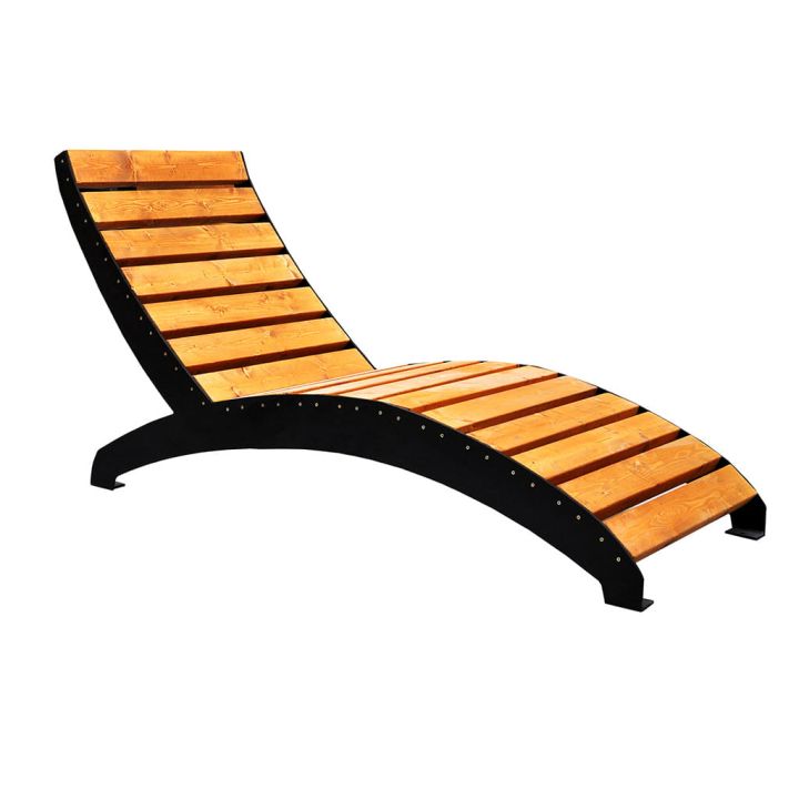 Zestaw mebli ogrodowych leżak ze stolikiem Brico