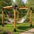 Pergola do ogrodu nowoczesna ze świerku skandynawskiego