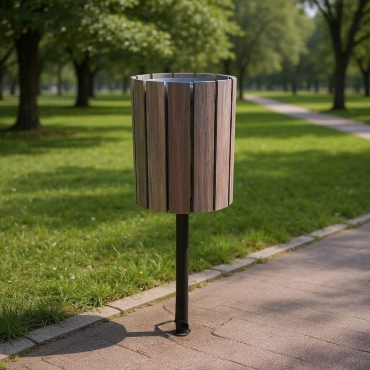 Kosz śmietnik parkowy typu Lizak