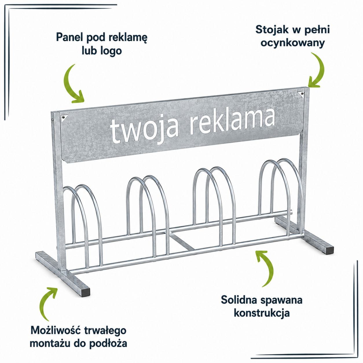 Wymiary stojaka rowerowego